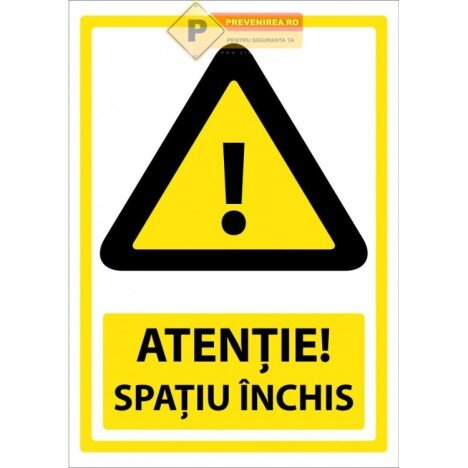 Indicator pentru spatiu inchis